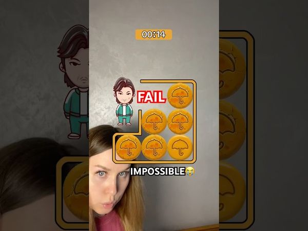 Squid Game Challenge🆘😭IMPOSSIBLE😭#shorts