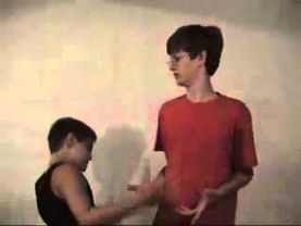 Two weird kids dance to Crazy frog