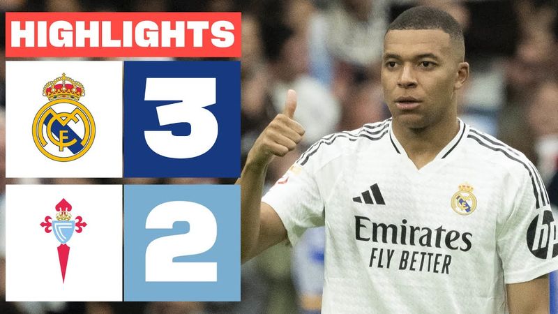 REAL MADRID 3 - 2 RC CELTA  I HIGHLIGHTS LALIGA EA SPORTS