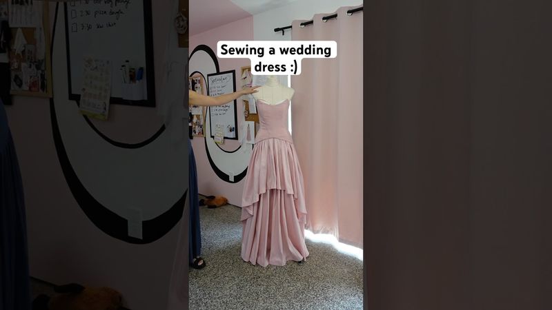 Turning this dress into a wedding dress fit for a bride!