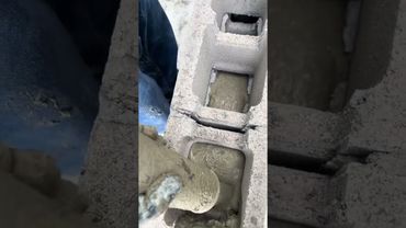 تطبيق الخرسانة في الطوب | تقنيات البناء #مرضية #اصنعها_بنفسك #بناء #شورتات