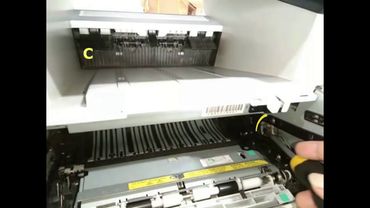 Removing Cartridge  Paper Trays of HP Laserjet M521dn