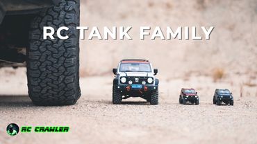 Rc Crawler 1/24 Tanks 300 "RC Tank Family" Three Generations 4x4 Rc Car