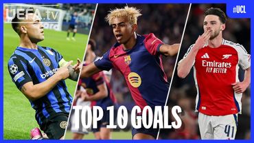 The TOP 10 Goals From The Champions League 2024/25!