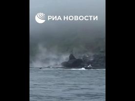 Побережье Камчатки во время землетрясения