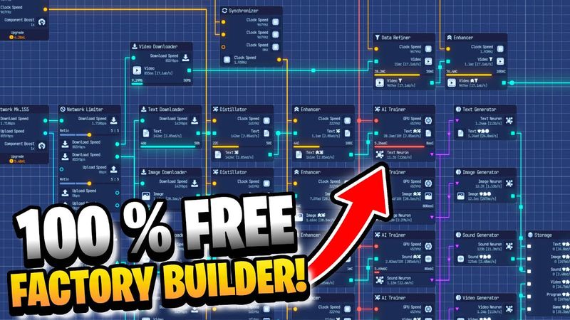 I Automated EVERYTHING with a Mega Node Network In This NEW Factory Builder!