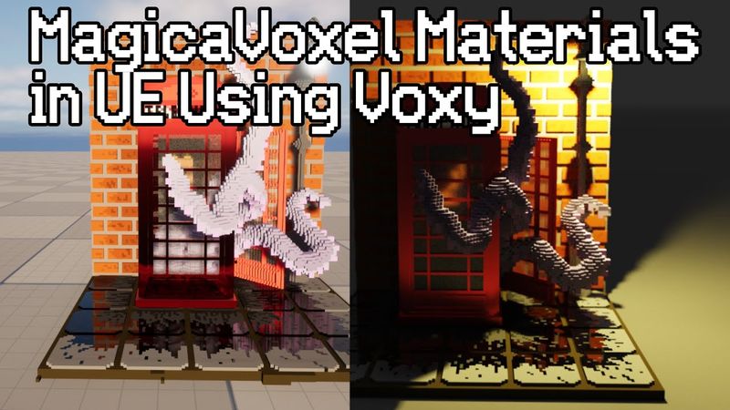 MagicaVoxel Material data in Unreal Engine using Voxy