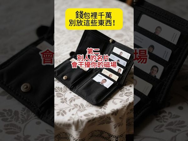 【錢包裡不能有這些東西】會導致你財運下滑還破財 千萬別大意！#生肖 #財運  #風水 #命理