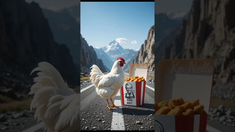 KFC + Chicken Hybrid #aishorts #agt #hybridanimals #igt #kfc #chicken #magic