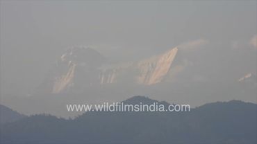 Nanda Devi west and east peaks as viewed from Jageshwar and Almora in Kumaon, Uttarakhand