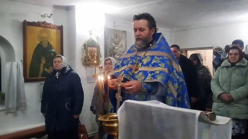 Крещенская ночь в храме св. блгв. князя Александра Невского г. Судогда.