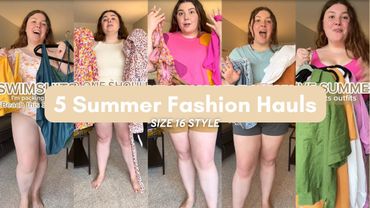 5 SUMMER FASHION HAULS | Brands: Target, Abercrombie, Amazon & many more | Midsize/Plus-size Size 16