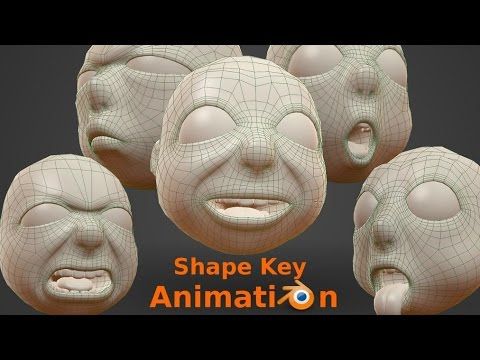 blender shape key animation and facial rig (вместо общего обзора рига)
