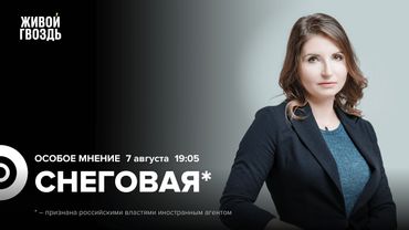 Мария Снеговая*: Особое мнение / 07.08.25