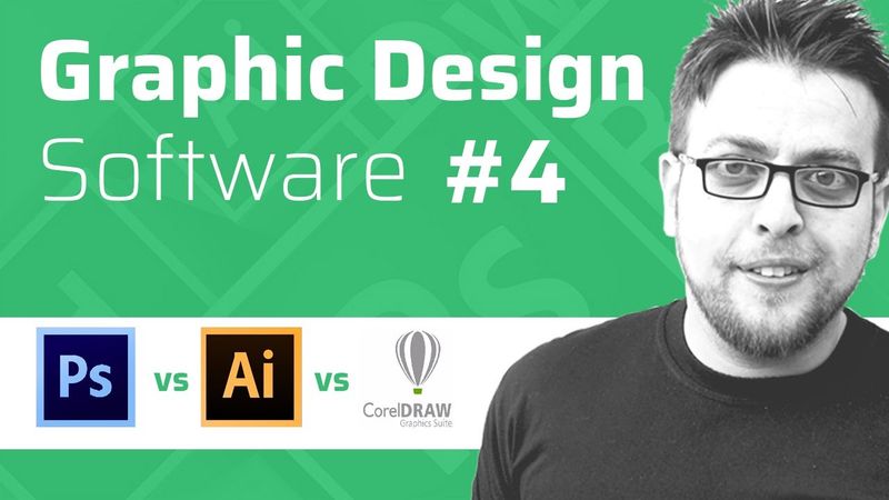 #4  معرفی با نرم افزارهای گرافیک دیزاین - بخش جهارم -  مقایسه فتوشاپ الستراتور و کورل درا