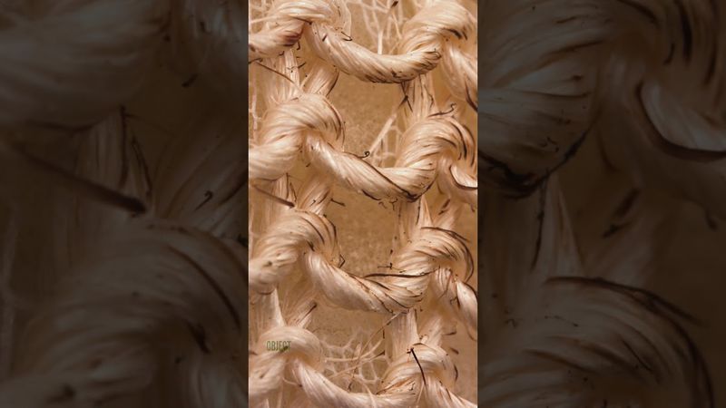 Burning Loofah Close Up