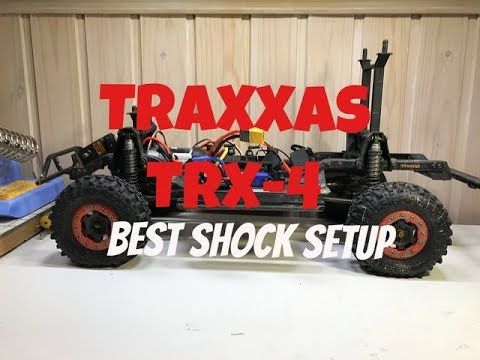 Traxxas TRX-4 How to do BEST shock setup for crawling and bashing.