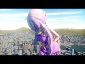Giantess Growth MMD! (Giantess Animation)