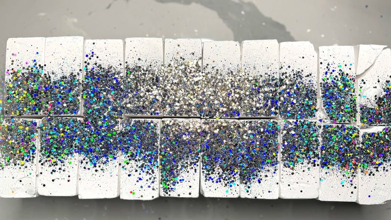 21 K Subs Thank You Crush 🫶🏻 | Gym Chalk asmr| Fresh Blocks Crush