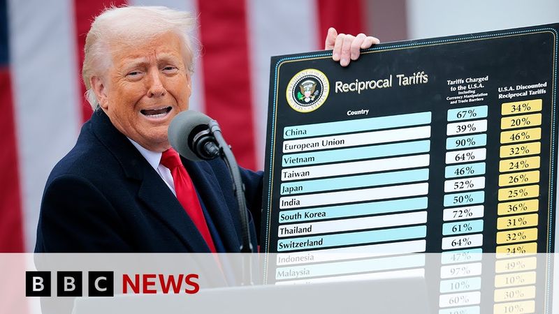 US announces new tariffs for dozens of countries | BBC News