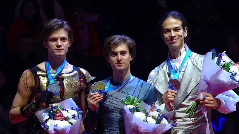 Церемония награждения. Мужчины. Москва. Гран-при России по фигурному катанию 2025/26