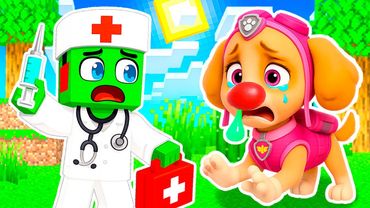 СКАЙ ЩЕНЯЧИЙ ПАТРУЛЬ ЗАБОЛЕЛА Я СТАЛ ВРАЧОМ и ВЫЛЕЧИЛ ЕЁ в МАЙНКРАФТ