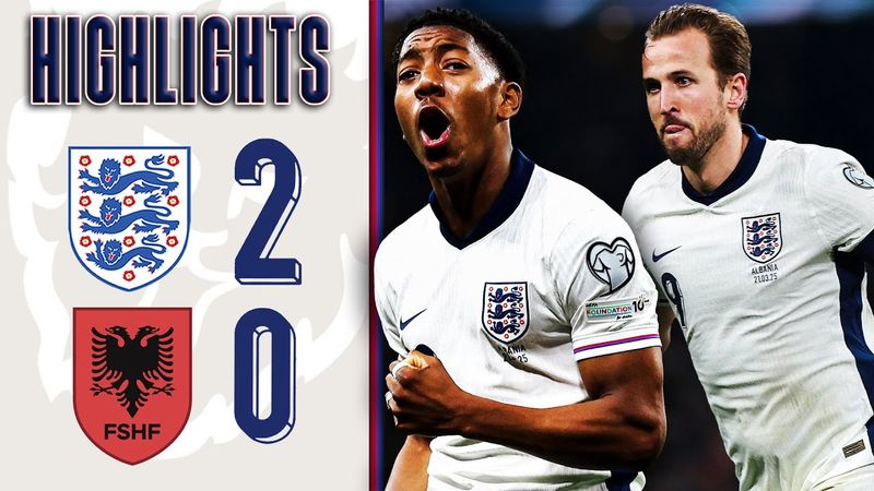 Lewis-Skelly Scores On Debut! | England 2-0 Albania | World Cup Qualifiers | Highlights