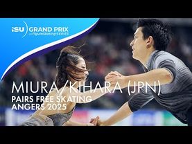 Riku MIURA / Ryuichi KIHARA | Pairs Free Skating | Angers 2025 | #GPFigure