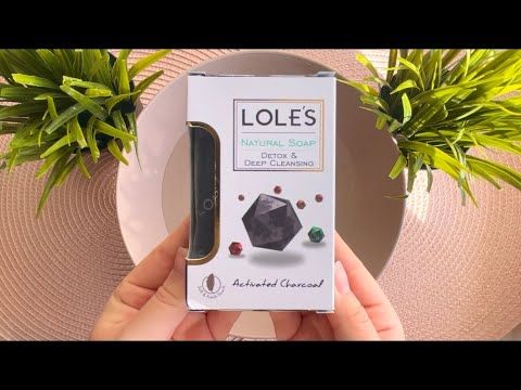 ASMR LOLE’S SOAP • black and gray foam 🖤 Washing • with sponge 🧽