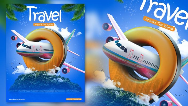 Travel Poster Design in Photoshop