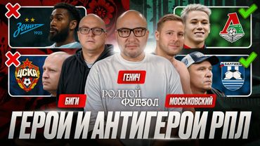 Герои и антигерои РПЛ | Эмоции топят Краснодар? Батраков тащит Локо, Жерсон убивает Зенит?