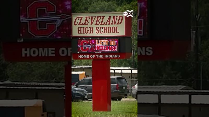 Cleveland ISD school bus rolls over during crash, district says