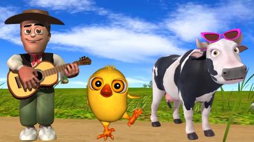 El Pollito pío 3d el Toro y el Tractor de la Granja -el Pollito y el Tractor de la Granja