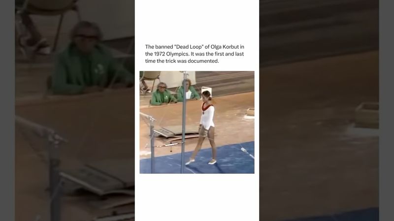 The banned “Dead Loop” of Olga Korbut in the 1972 Olympics