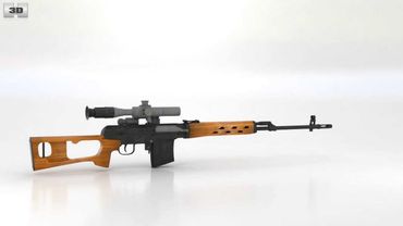 Dragunov Sniper Rifle (SVD) 3D model by 3DModels.org