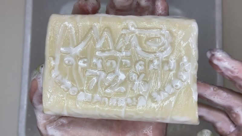 ASMR 🧺Laundry soap | АСМР 🧺Мыление хозяйственного мыла