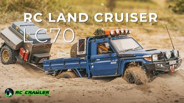 Rc Crawler RC4WD LC70 Killerbody - Challenging Tow Trailer in The Sand 4x4 Rc Car