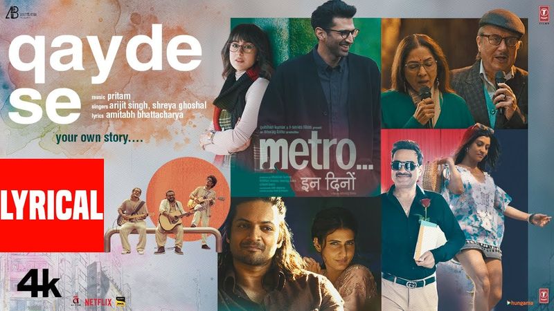 Qayde Se (Lyrical Video): Arijit Singh | Pritam | Amitabh Bhattacharya | Metro…In Dino | Anurag Basu