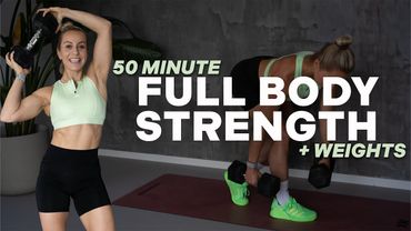 50 MIN FULL BODY STRENGTH | LOW IMPACT | NO JUMPING | + weights