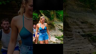She takes the plunge from a cliff, leaving her boyfriend terrified. 😨 #shorts #viral