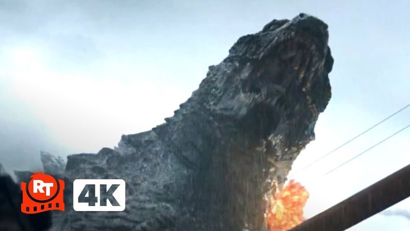 Godzilla (2014) 4K - Godzilla Attacks the Golden Gate Bridge Scene | Movieclips