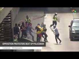 Violencia Opositora en la LIbertador golpean a PNB