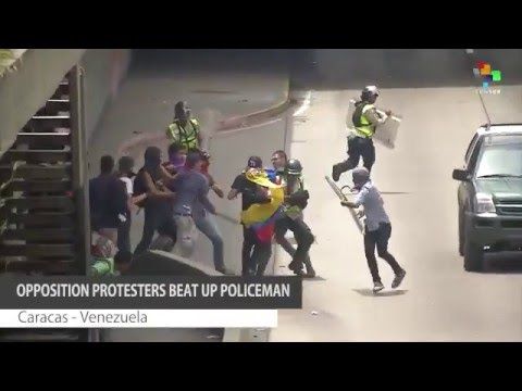 Violencia Opositora en la LIbertador golpean a PNB