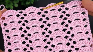 This Crochet Stitch Is a Work of Art 👍 Just 4 Rows | Very Easy & Beautiful Pattern