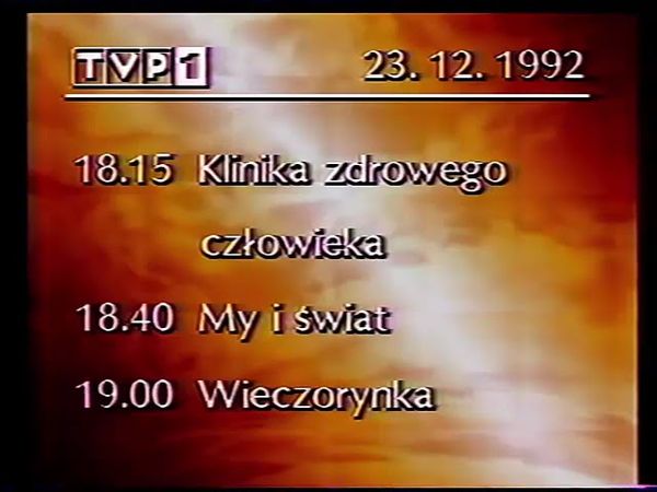 Конец эфира (TVP 1 Польша, 22.12.1992)