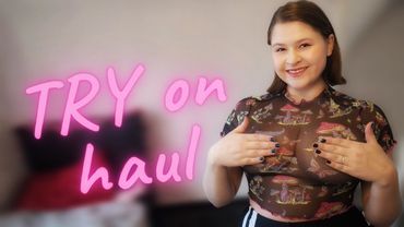 [4K] Try On Haul my new sheer tops | Curvy | Tina Angel 👼