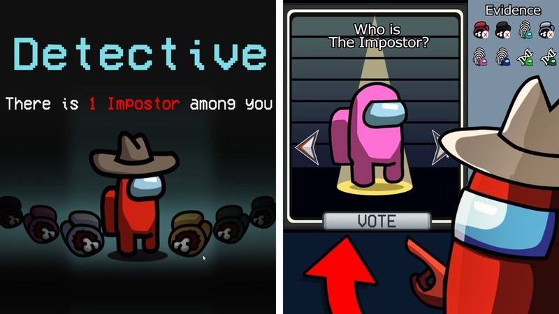 НОВЫЙ AMONG US! ИГРАЮ ЗА ДЕТЕКТИВА - НОВАЯ РОЛЬ! ОДИНОЧНЫЙ РЕЖИМ В AMONG YOU