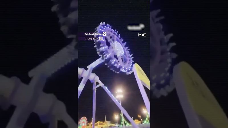 Amusement park ride snaps mid-air in Saudi Arabia, injuring 23