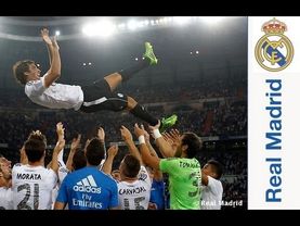 Así fue el homenaje a Raúl González en el Santiago Bernabéu