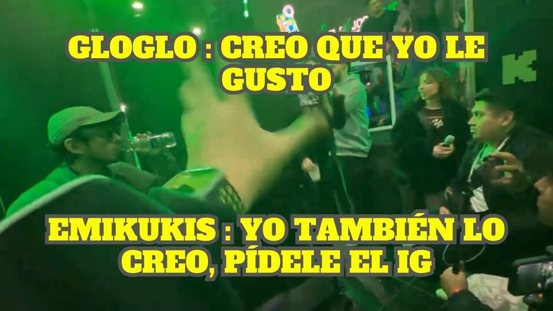 GLOGLO LE PIDE EL IG A UNA CHICA EN EVENTO DE KICK